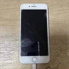 iPhone8 シルバー 本体 ひび割れあり