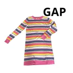 【美品】ギャップ　キッズGAP KIDS ストライプ　ニット　ワンピース XL