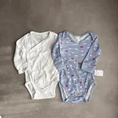 H&M／UNIQLO ベビー ロンパース 2枚セット