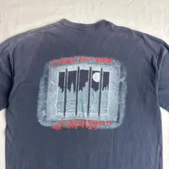 80s ハーレーダビッドソン ポケtシャツ USA製 L フェードネイビー