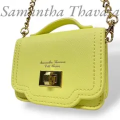 サマンサタバサ プチチョイス ミニショルダーバッグ チェーン コンパクト 黄色