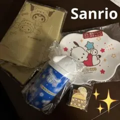 サンリオ　シナモロール　ポムポムプリン　ポチャッコ　トレイ　タンブラー　バッグ