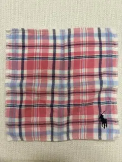 【ラルフローレン】チェック柄　タオルハンカチ