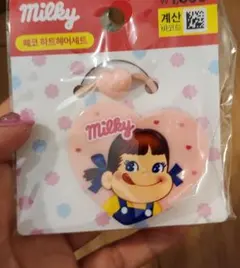 新品　未使用　韓国限定　ペコちゃん　ヘアゴム　 ハートヘアアクセサリー