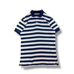 【1191】　BLUE BLUE　ボーダーポロシャツ　サイズ2(M)のサムネイル