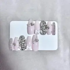 ネイルチップ 量産型 フレンチ ガーリー ワンホン 韓国 オーダー