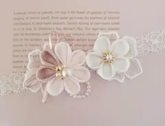 初節句つまみ細工のベビーヘアバンド　初節句　お食い初め　袴ロンパース髪飾り