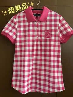 23GOLF ギンガムチェック ポロシャツ サイズI