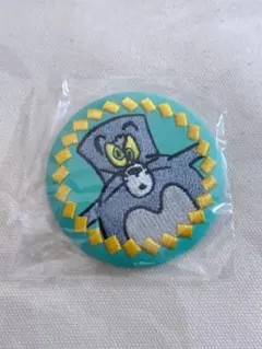 トムとジェリー　刺繍缶バッジ