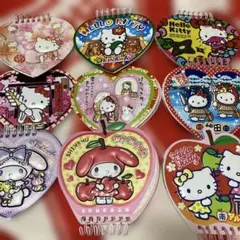 サンリオ♡ハローキティ♡マイメロ　ハート　りんご型　バラメモ9柄セット