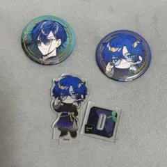 にじさんじ レオス・ヴィンセント スイパラコラボ 缶バッジ アクリルスタンド