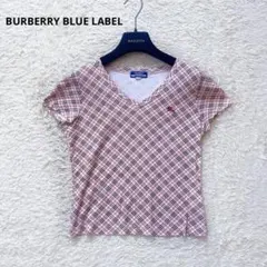 burberry ブルーレーベル　ノバチェック　y2k チビT 平成　ホースロゴ