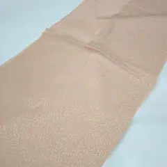 オレンジ系ベージュ 【美品】帯揚げ　和装小物　シンプル