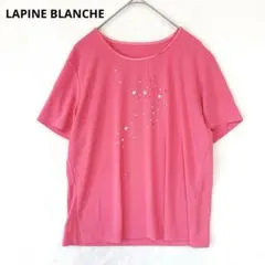 ラピーヌブランシュ／Tシャツ カットソー L ラインストーン 日本製 ピンクのサムネイル