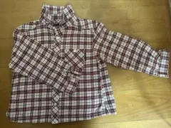 COMME CA ISM チェック柄長袖シャツ/ 110A