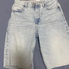 ZARA ライトブルー デニムショートパンツ EUR 38