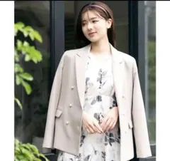 ミッシュマッシュ パールダブルテーラードジャケット