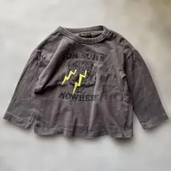 【used】90 マーキーズ　長袖Tシャツ　ロンT チャコールグレー男の子子供服