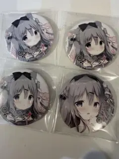 あまいろショコラータ 雪村千絵莉 きゃべつそふと缶バッジ 4個セッ