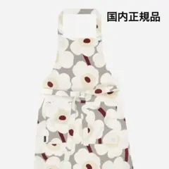 国内正規品 新品 マリメッコ UNIKKO ウニッコ エプロン ライトグレー