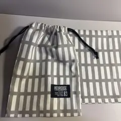ランチョンマット　巾着　40×50 ①
