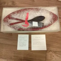 【未使用】会津漆 　皿 スプーン フォーク セット