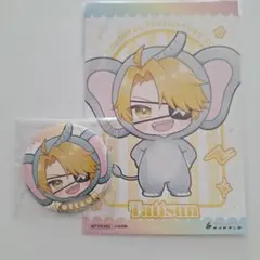 カラフルピーチ　たっつん　東武動物公園　缶バッチ　ポストカード