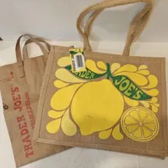 TRADER JOE'S レモンデザイン エコバッグ
