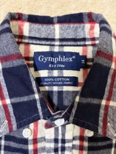 Gymphlex ジムフレックス　コットンフランネルチェックシャツ　日本製 14