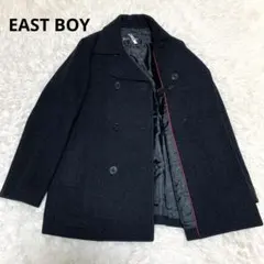 EAST BOY ピーコート スクールコート 9号 ダブルブレスト ウール 黒