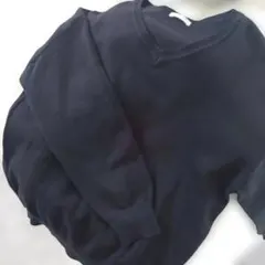 スクールニット Vネック Ｌ紺