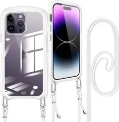 iPhone 14 Pro ケース ショルダー クリア 首掛け