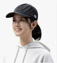 【チャンピオン]】レディース キャップ CAP 刺繡ロゴ 総柄 (ブラック)のサムネイル