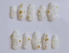 結婚式、成人式、卒業式ネイルチップ☆*。