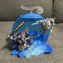 ワンピース ワンピの実 フィギュア ルフィ カイドウ メタリック 2体セット