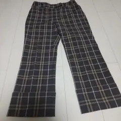 美品‼️BURBERRY チェック柄 ワイドパンツ 36