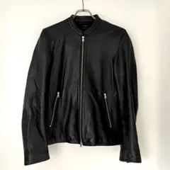 【極美品】ステュディオス ラムレザー シングル ライダース ジャケット L相当