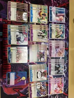 青紫サンジデッキ　パーツ　ワンピースカード