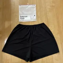 GU　ペチパンツ　ショート丈　M ブラック