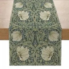 【新品】テーブルランナー テーブルセンター ウィリアムモリス柄 北欧 レトロ