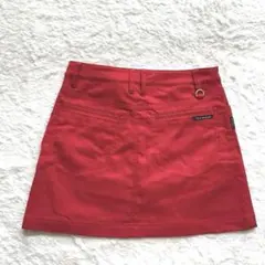 ジャックバニー　ストレッチ　ゴルフスカート　インナーパンツ付き　レッド