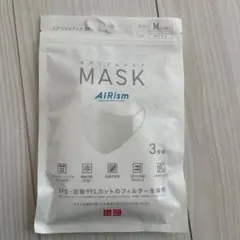 ユニクロ AIRismマスク ちいさめMサイズ ホワイト 3枚組