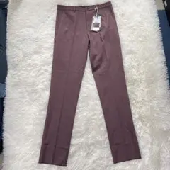 【新品タグ付き】DoCLASSE メンズ スラックス パンツ ワインレッド Lのサムネイル