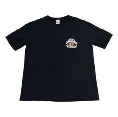 デリシャスドーナツ ビンテージTee 半袖Tシャツ 黒 企業ロゴ USA 古着 