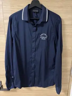 EMPORIO ARMANI 長袖シャツ ネイビー