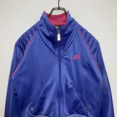 NIKE ナイキ ジャージ　トラックジャケット　サイズM 刺繍ロゴ　80s 古着