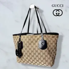 051 美品 GUCCI ハンドバッグ トートバッグ 肩掛け GG柄 n3