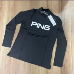 【新品】PING 長袖 ハイネック カットソー モックネック サイズLL ピン
