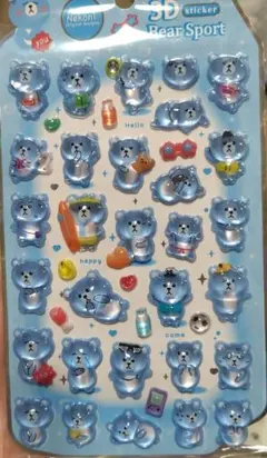 くま　ドロップシール