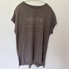 ベイフロー　チャコールグレー　フレンチスリーブ　Tシャツのサムネイル